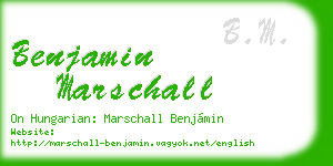 benjamin marschall business card